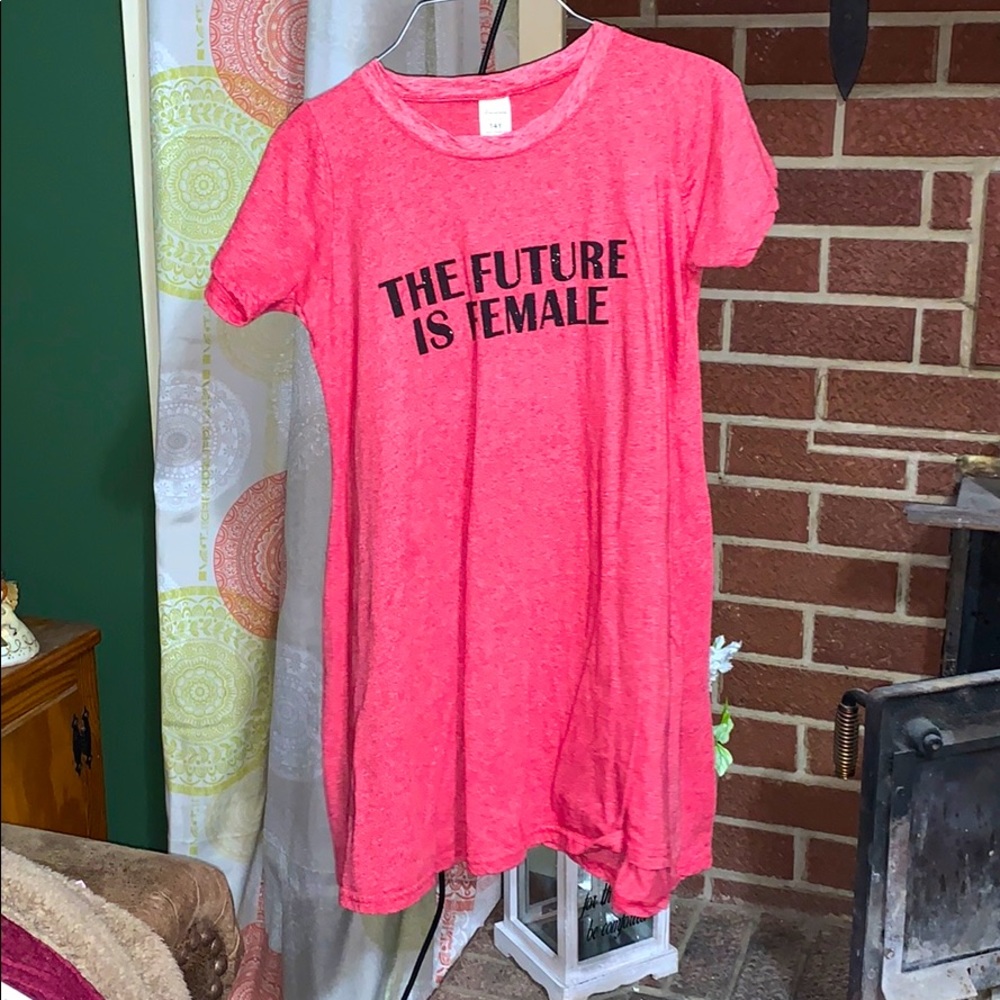 “THE FUTURE IS FEMALE” t shirt dress